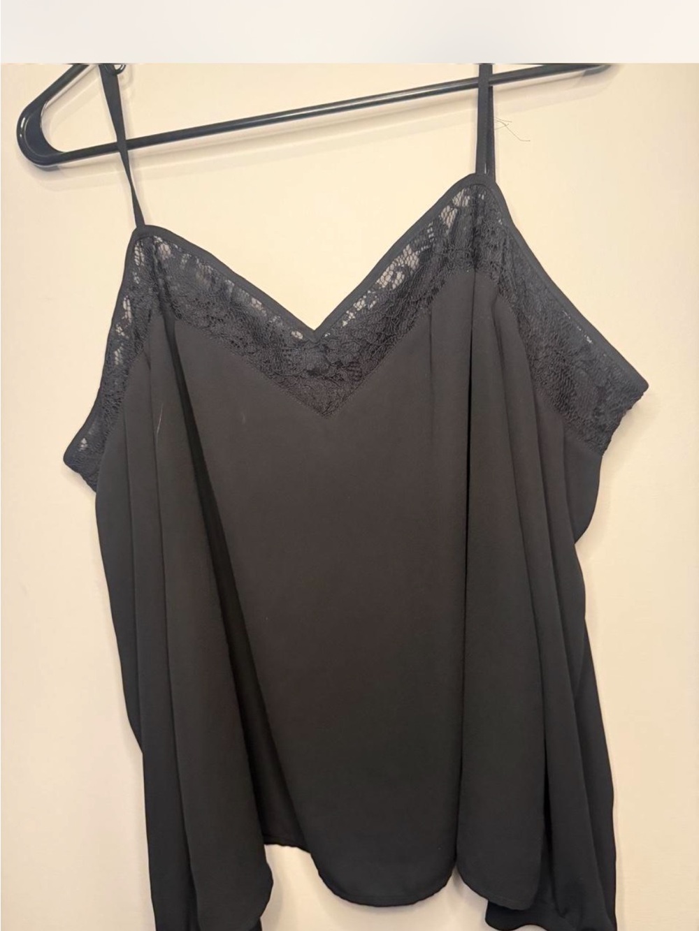 Express Black Lace-Trim Camisole